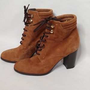 Paola Ferri by Alba Moda Lace Up Ankle Booties